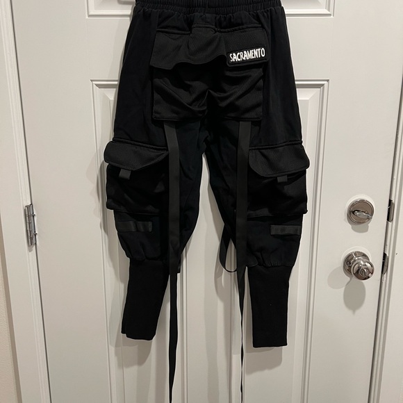 Black Cargo Pants - Picture 2 of 9